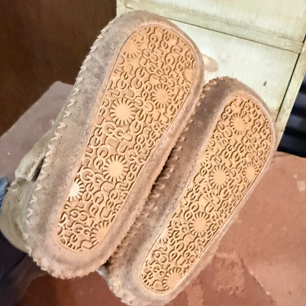 UGG Mini Bailey Boots in Chestnut Suede - Picture 6 of 7